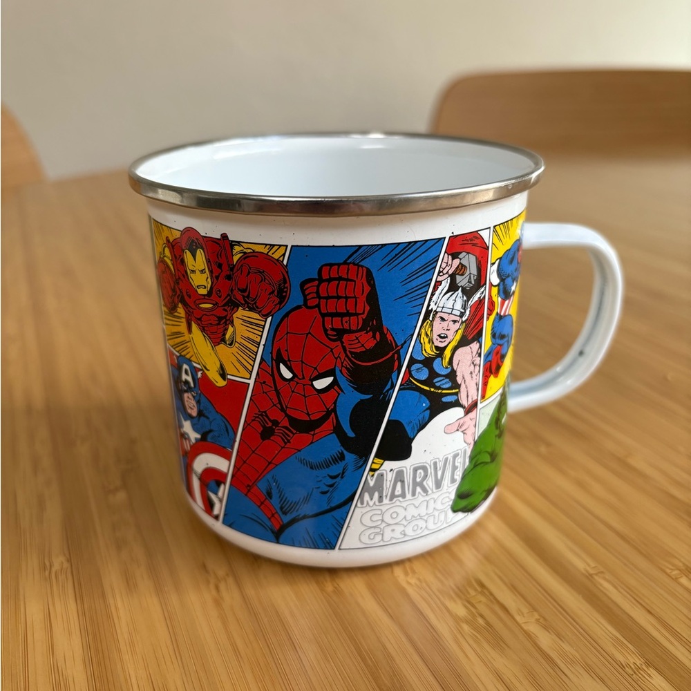 Retro Marvel Metal Enamel Camper Mug 20 oz.